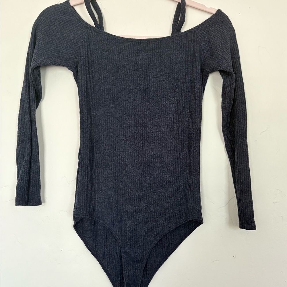 Long Sleeve Charcoal One Piece